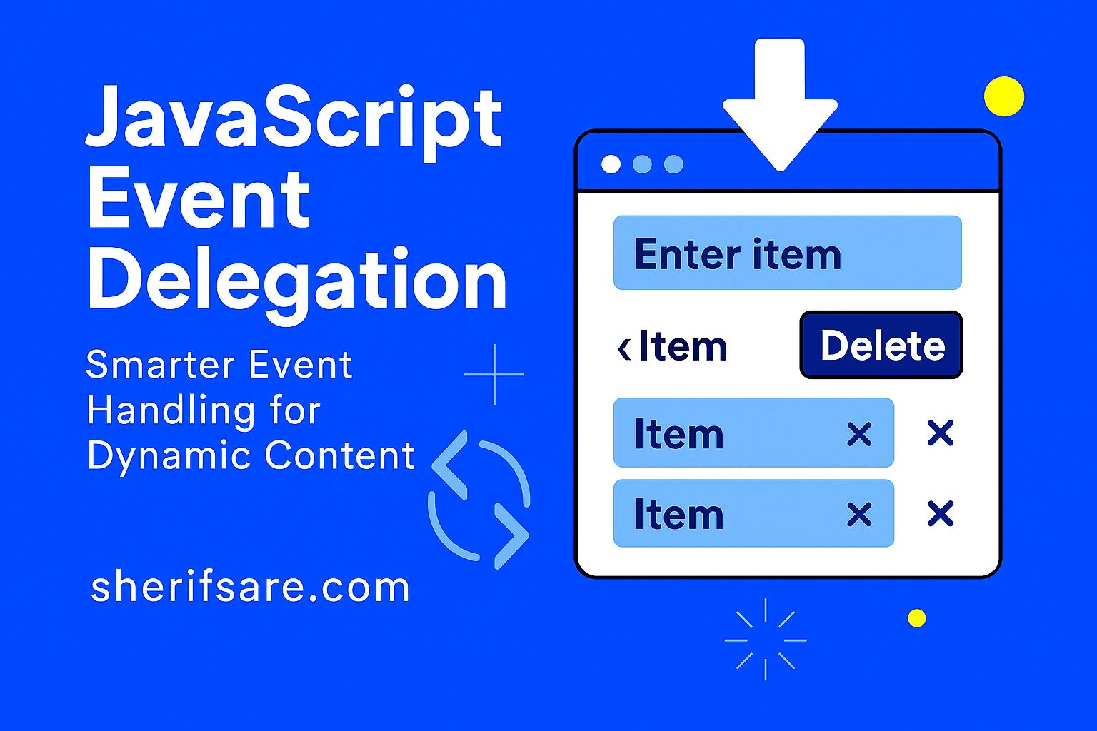 JavaScript Event Delegation: Event Handling for Content